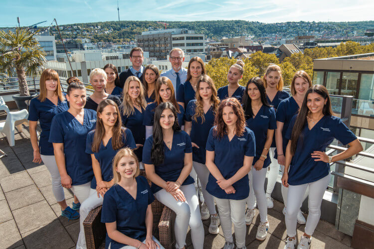 Team Gruppenfoto des Hautzentrum Innenstadt